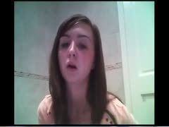 Using a webcam, a naive, dark-haired amateur flirts with a stranger.